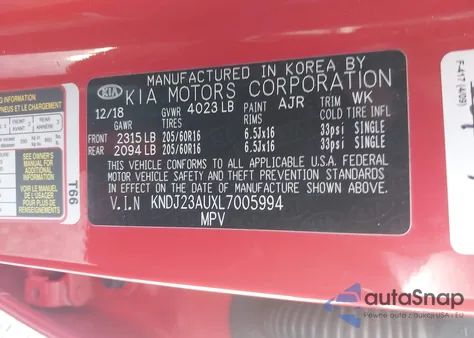 2020 Kia Soul S из США, поврежденный, VIN KNDJ23AUXL7005994